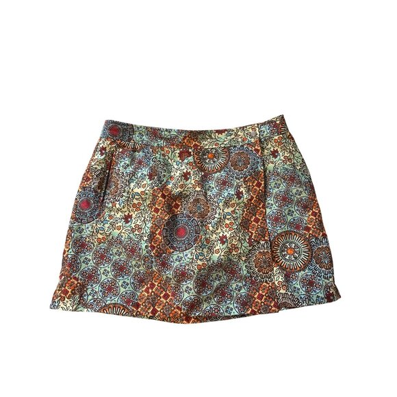 Athleta Pants - Athleta Womens Floral Boho Skort Size 16 100% Polyester Lightweight Multicolor V